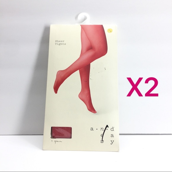 2PK Tulle Sheer Tights Pantyhose Stockings Hosiery